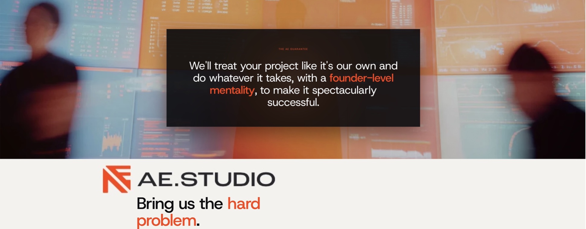 AE Studio banner — Bring us the hard problem
